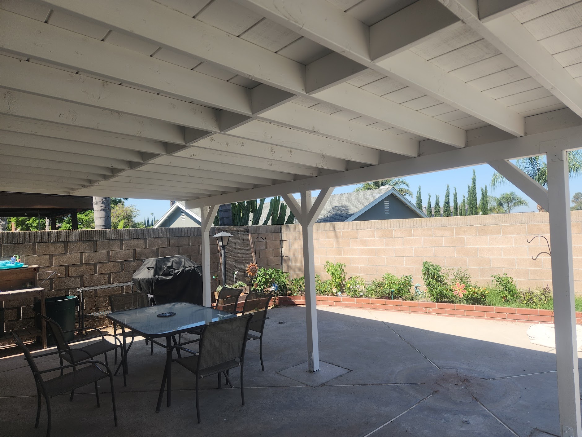 Custom wood patio cover